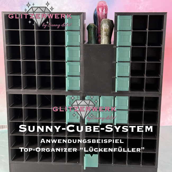 Sunny-Cube-System - Top-Organizer "Lückenfüller" - Glitzerwerk by Sunny did it!