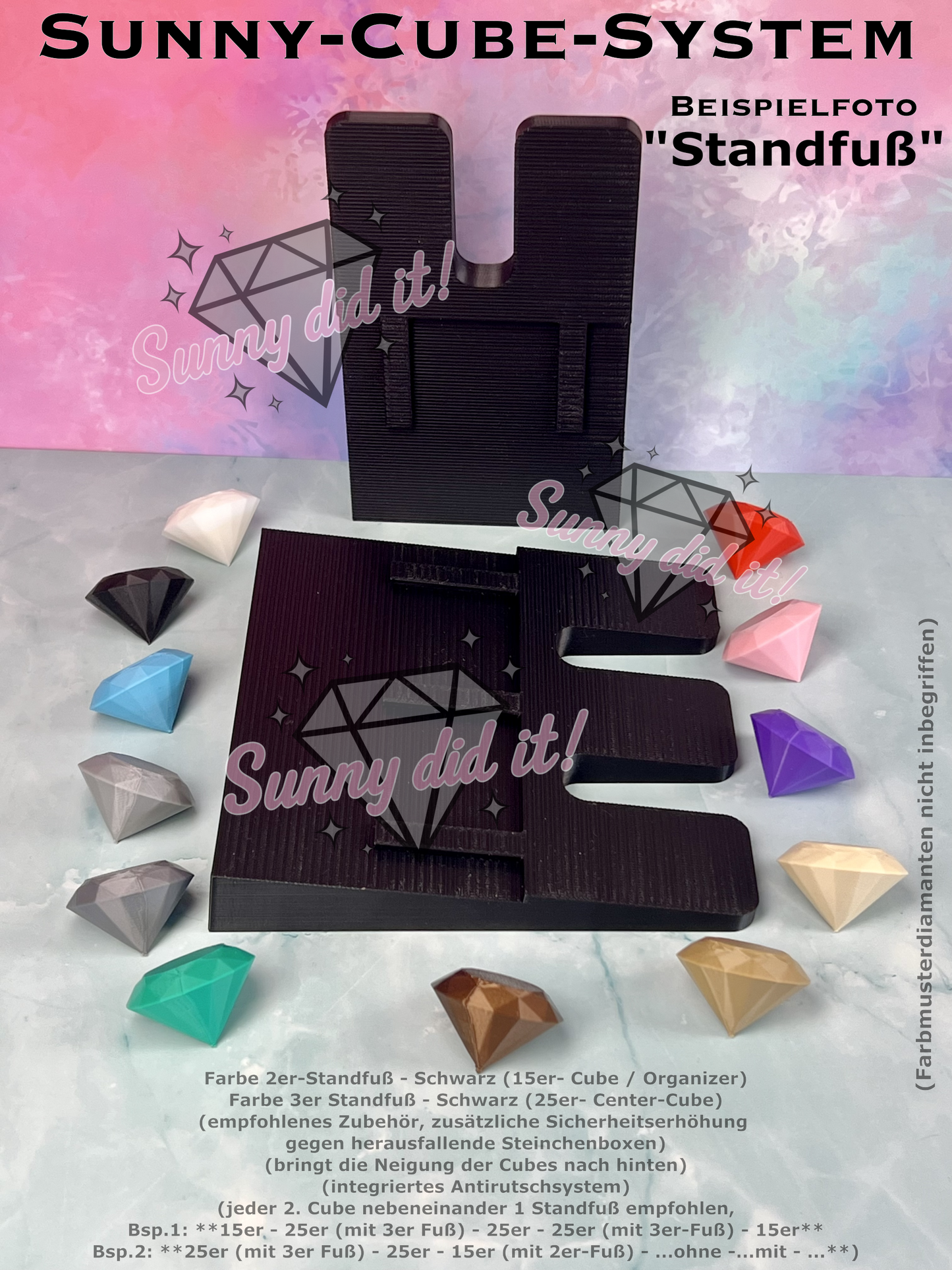 Sunny-Cube-System - Standfuß für 15er Sunny-Center-Cube