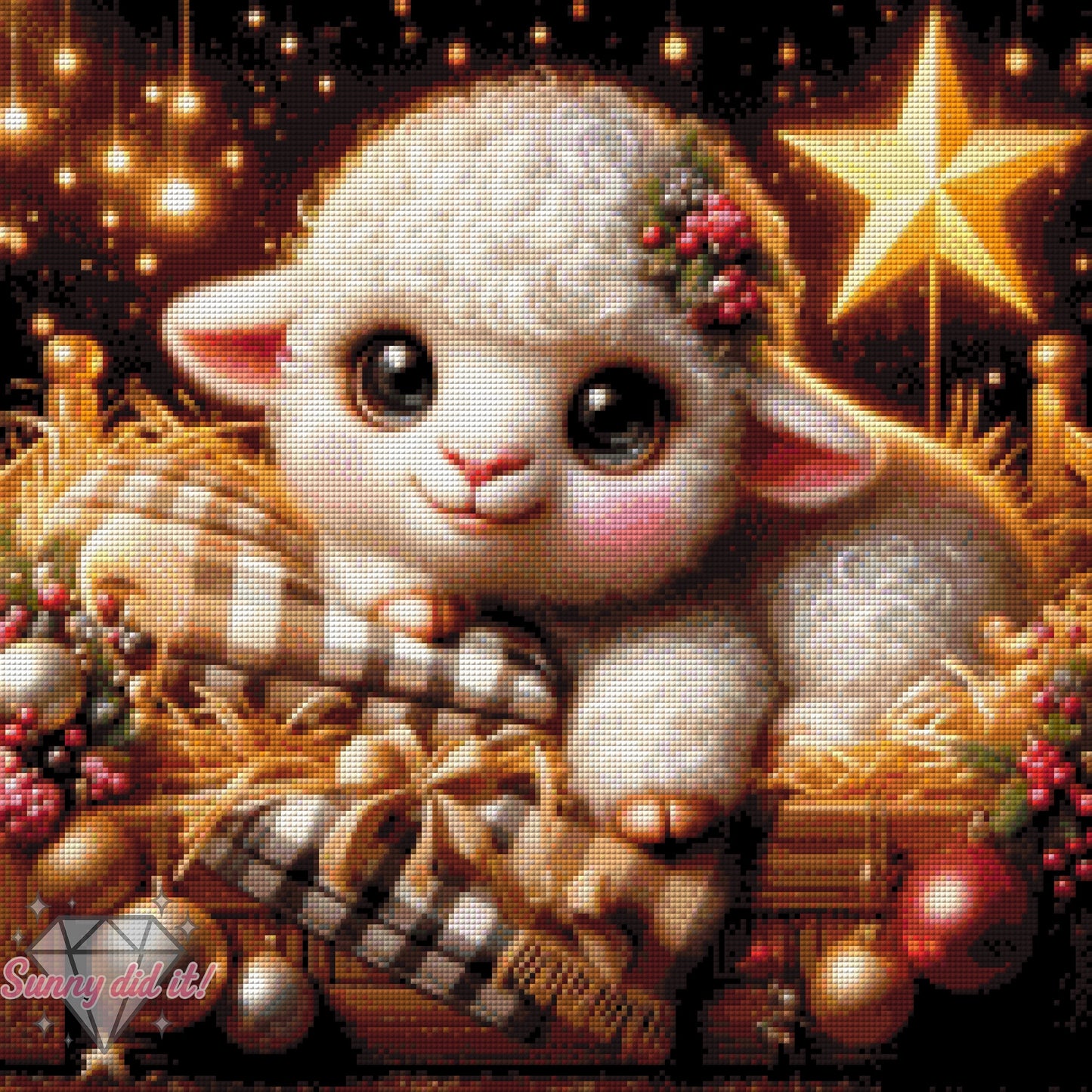 Weihnachtslämmchen by Cre8tive Diamond Art