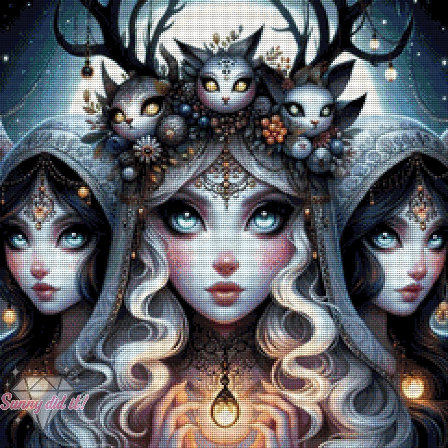 Die mystischen Schwestern by Cre8tive Diamond Art