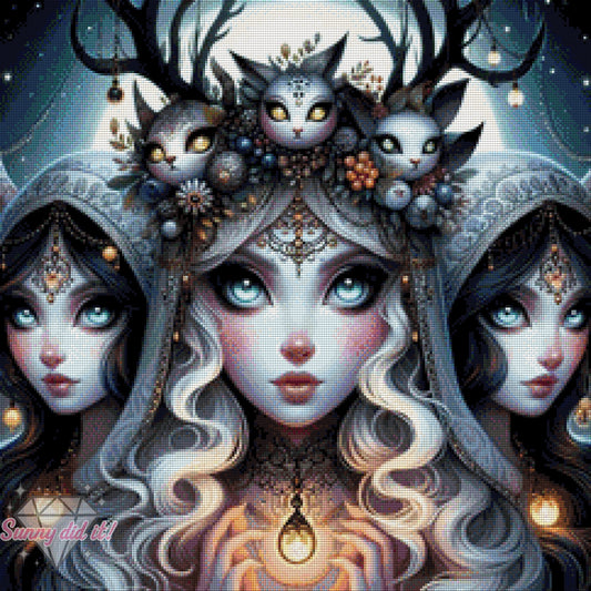 Die mystischen Schwestern by Cre8tive Diamond Art