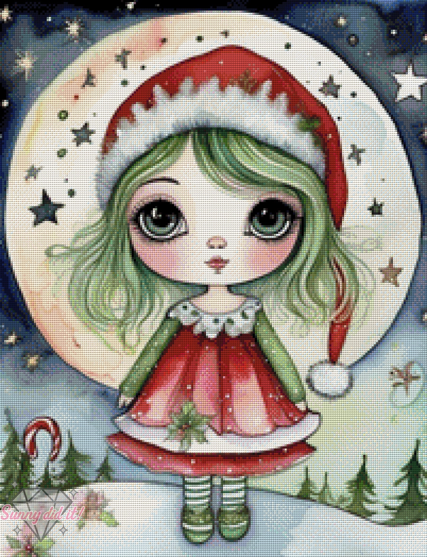 Christmas Girl by Cre8tive Diamond Art