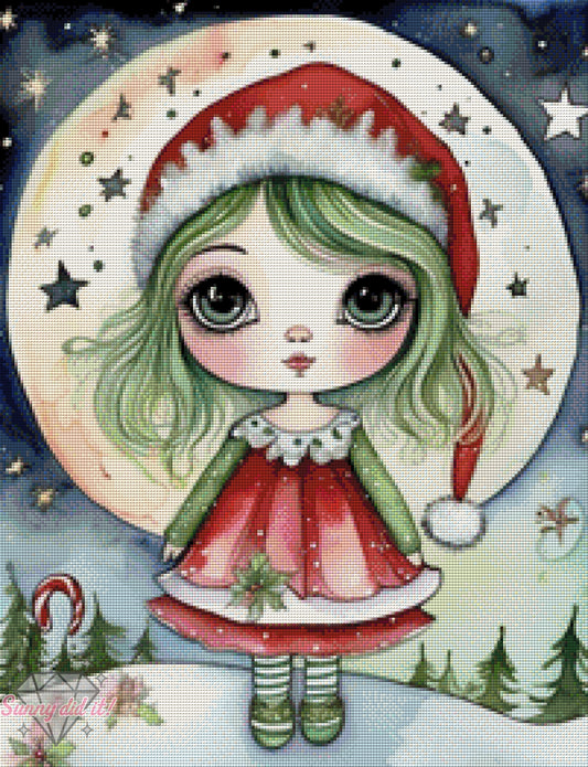 Christmas Girl by Cre8tive Diamond Art