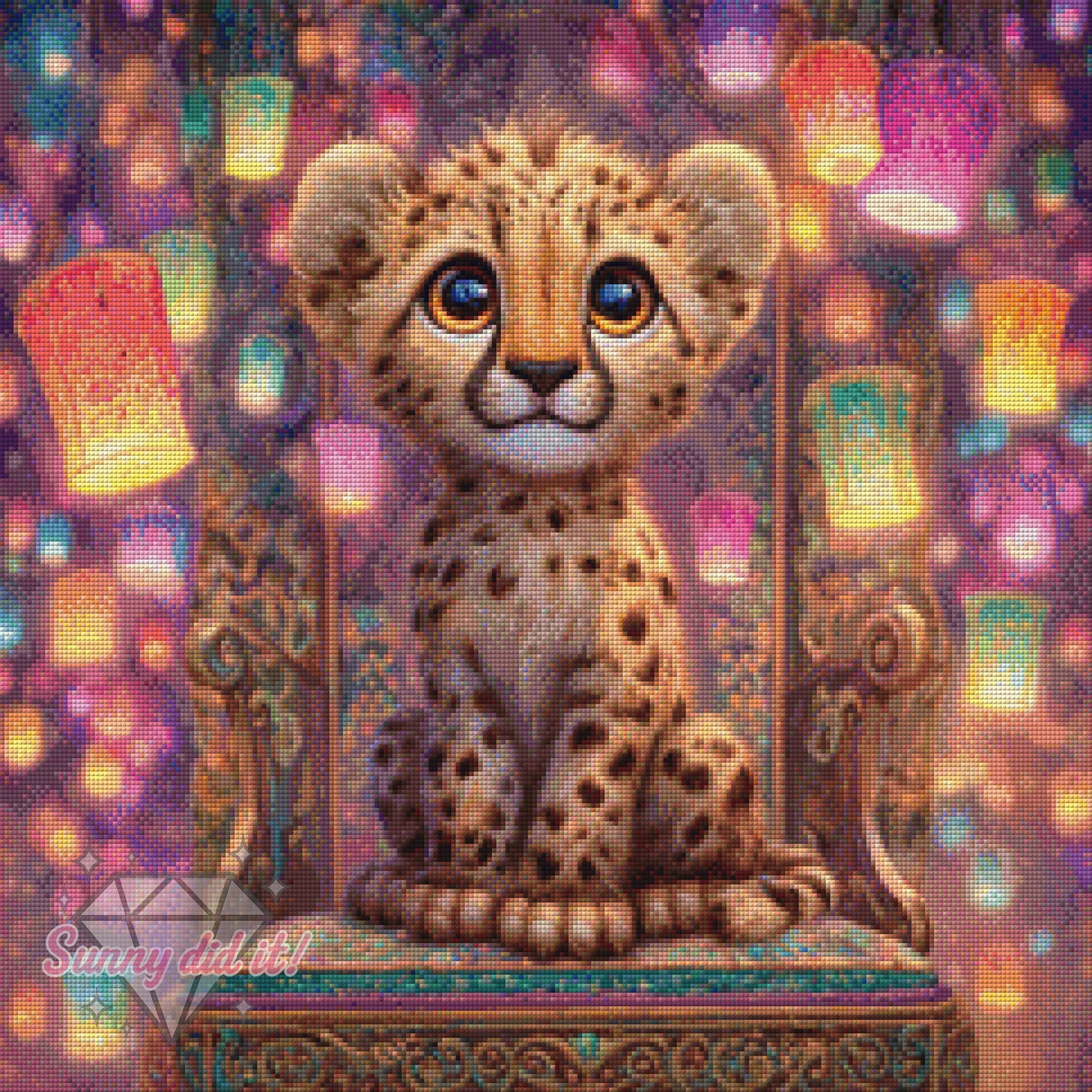 Schwebende Lichter by Funkelreich 60x60cm 125 Farben