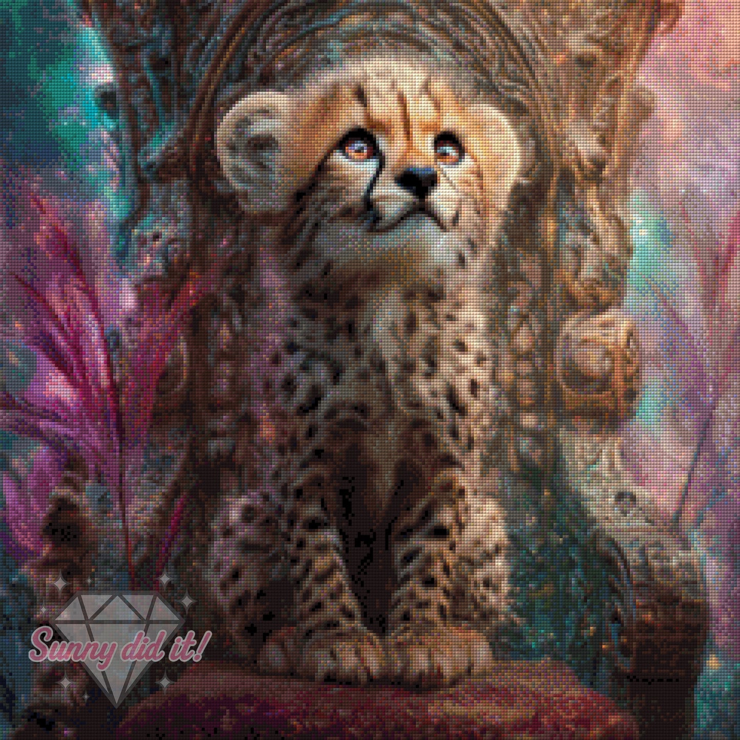 Thron der Phantasie by Funkelreich 60x60cm 125 Farben