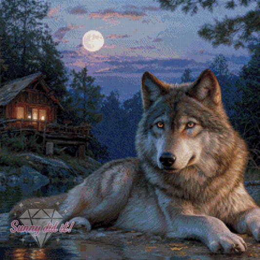 Waldwächter by Funkelreich 60x60cm 105 Farben