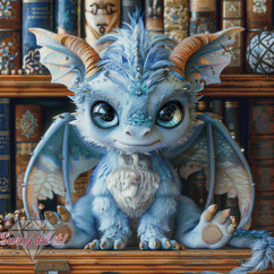 Icy Dragon by Funkelreich 60x60cm 120 Farben