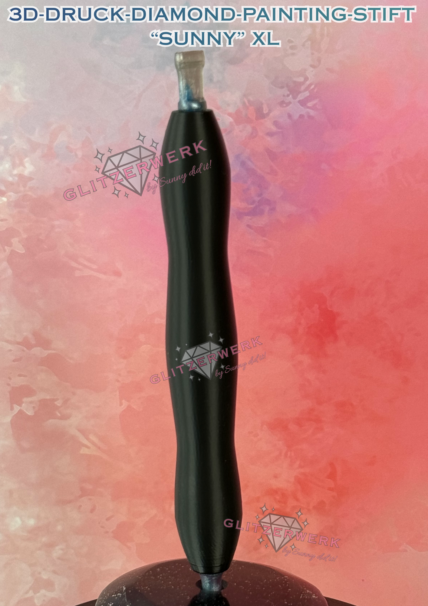 3D-Druck-Stift "Sunny" XL mit hochwertigen Resin-Aufsätzen
