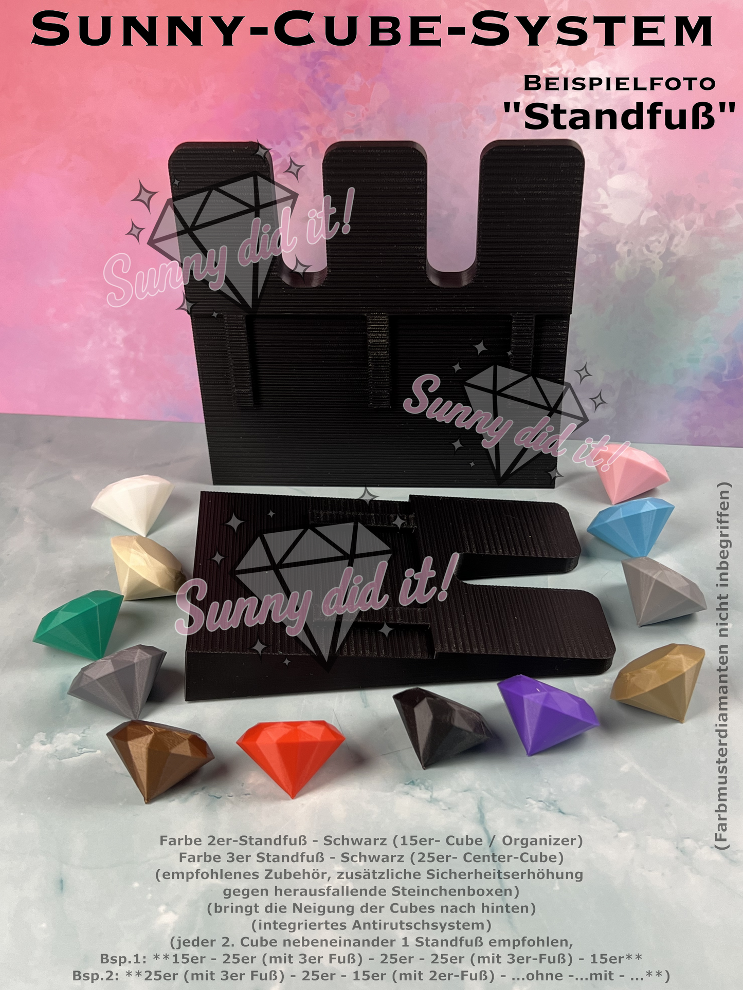 Sunny-Cube-System - Standfuß für 25er Sunny-Center-Cube