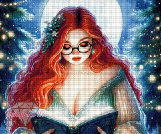 Lesen bei Vollmond by Cre8tive Diamond Art 60x50cm 115 Farben