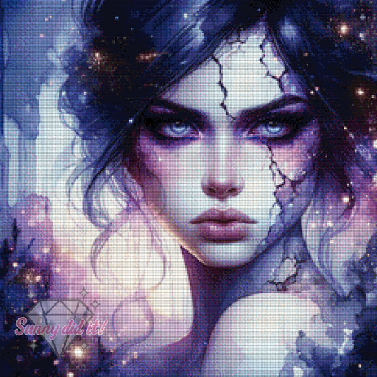 Morwen, die Nachtkönigin by Teddy's Kreativchaos 60x60cm 90 Farben