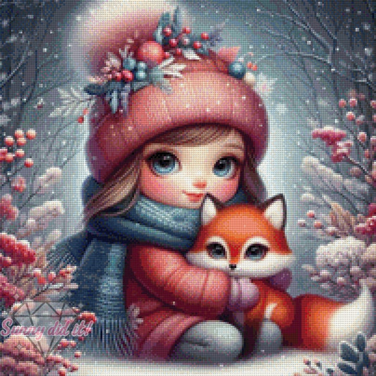 Das Mädchen und der Fuchs by Cre8tive Diamond Art 50x50cm 120 Farben