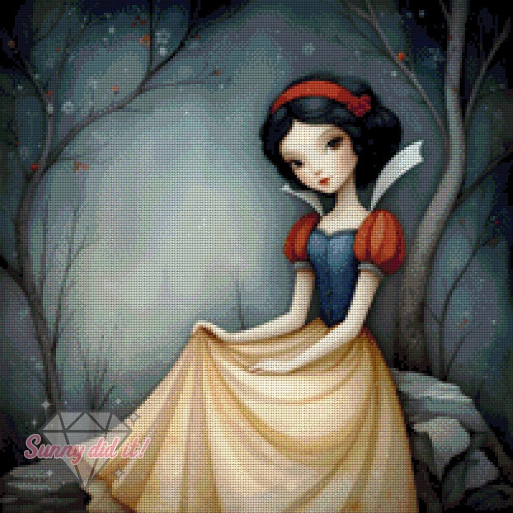 Surreal Snow White by Sunny did it! 50x50cm 115 Farben