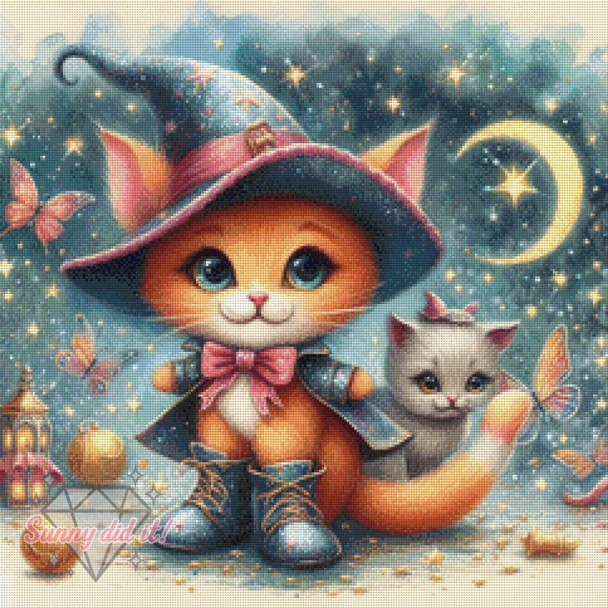 Sir Whiskers by Sandra's KI Designs 60x60cm 130 Farben