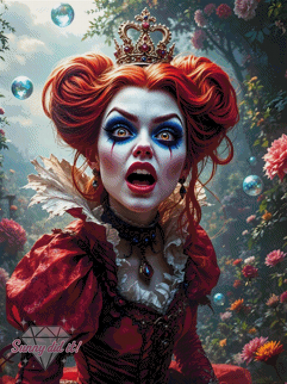 Crazy Queen of hearts by Sunny did it! 60x80cm 170 Farben