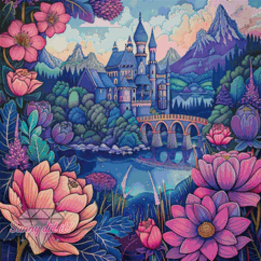 Märchenschloss by Funkelreich 60x60cm 130 Farben