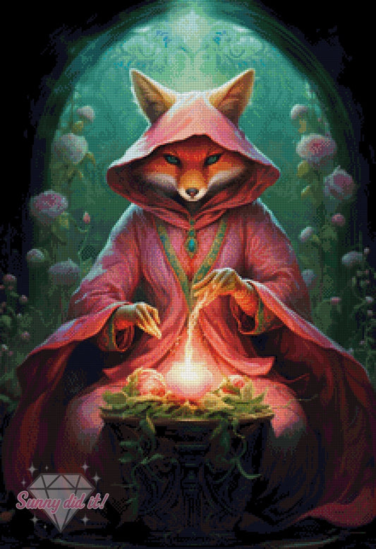 Spiritual Fox by Cre8tive Diamond Art 55x80cm 130 Farben