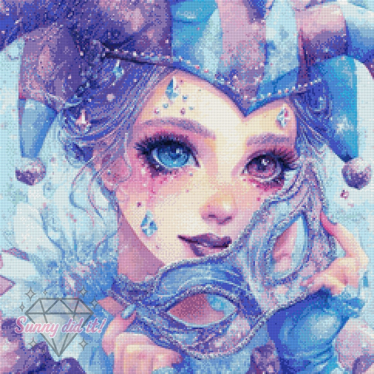 Kölle alaaaf by Shiny Unicorn Ai 60x60cm 80 Farben