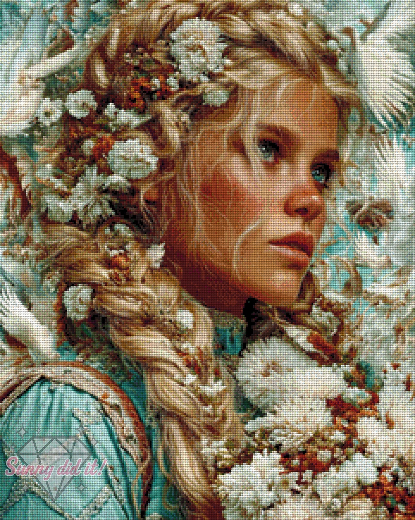 Freedom Girl by Funkelreich 60x75cm 160 Farben