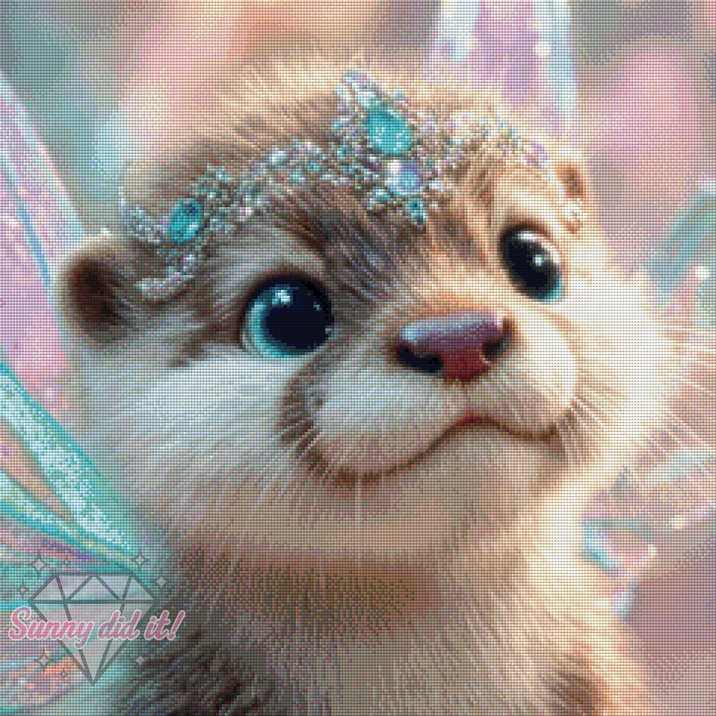 Shiny Otter by Funkelreich 60x60cm 120 Farben