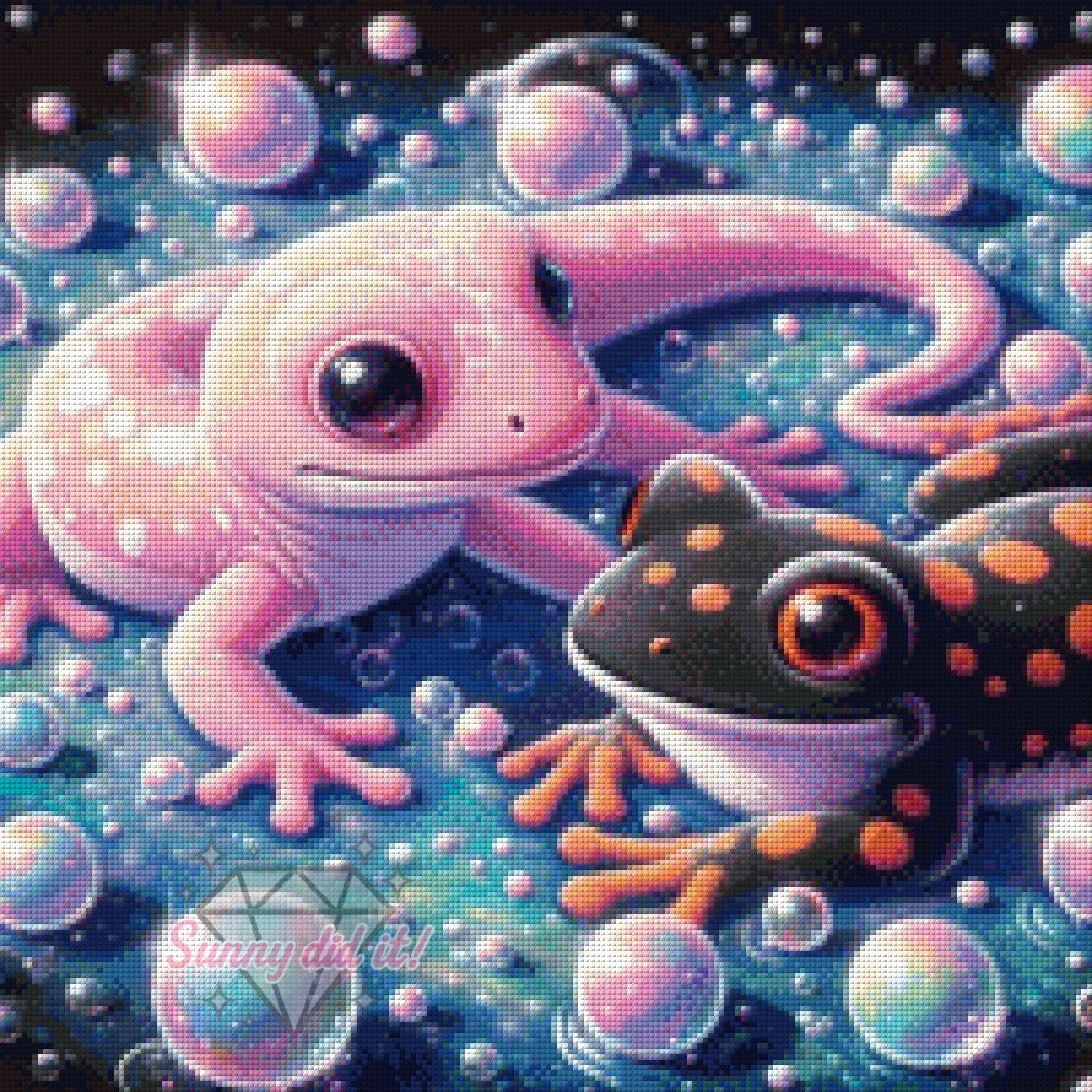 Salamander by Teddy's Kreativchaos 50x50 120 Farben