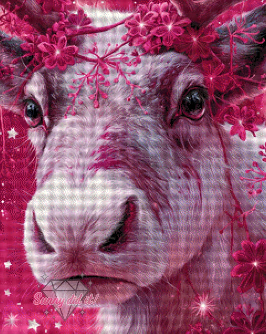 Pink Reindeer by Funkelreich 60x75cm 115 Farben