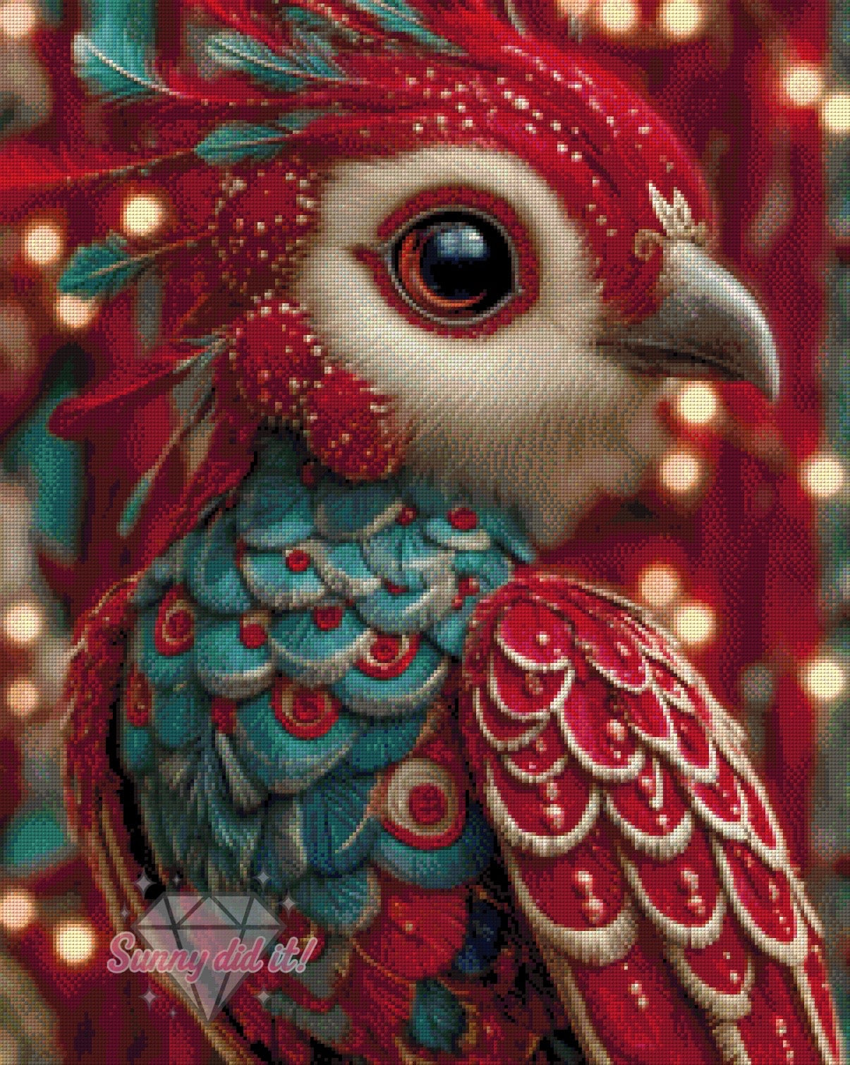 Feuerfeder by Funkelreich 60x75cm 130 Farben