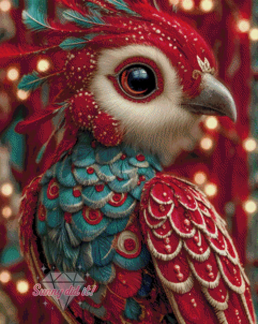 Feuerfeder by Funkelreich 60x75cm 130 Farben