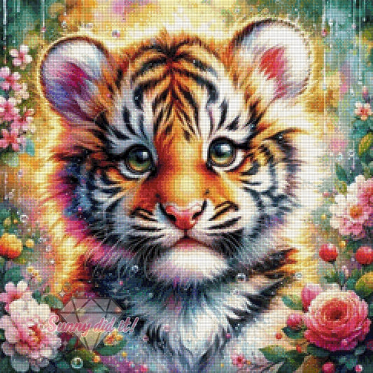 Little Tiger by AI Design by JB 60x60cm 135 Farben