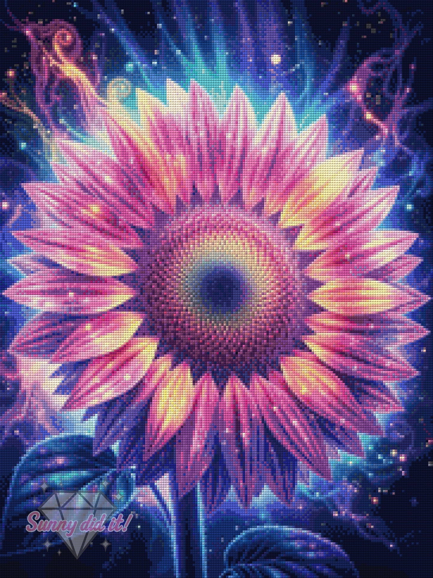 Neon Sunflower by Sunny did it! 45x60cm 120 Farben