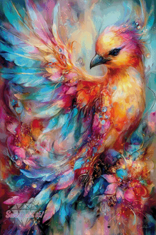 Vogel des Neubeginns by CaroFelicia 60x90cm 160 Farben