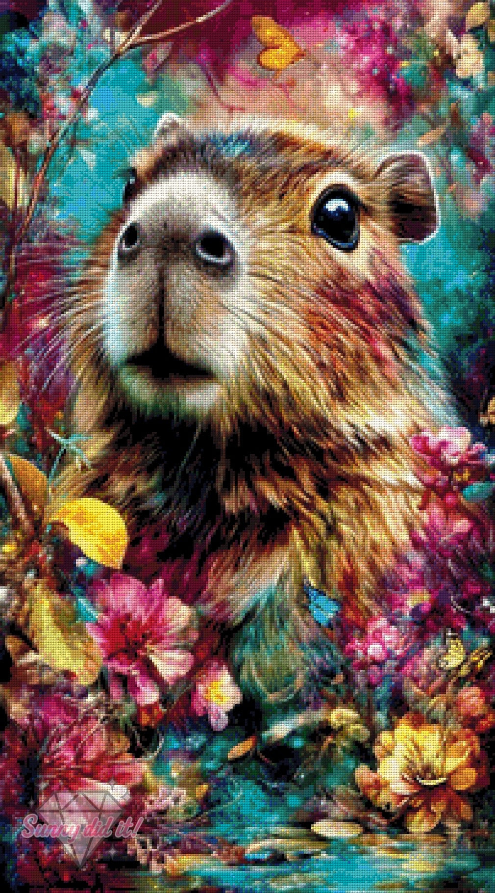 Capibara by CaroFelicia 50x90cm 155 Farben