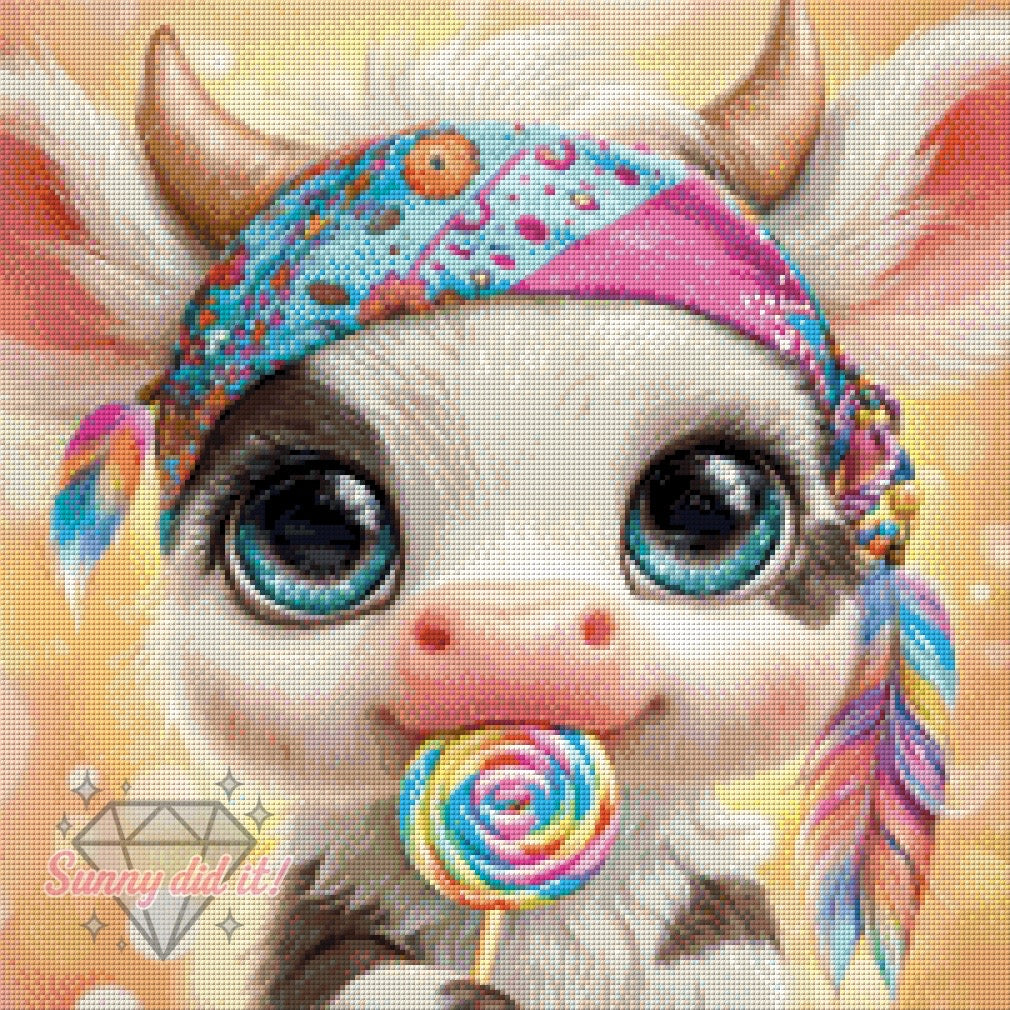 Candycow by Funkelreich 50x50cm 105 Farben