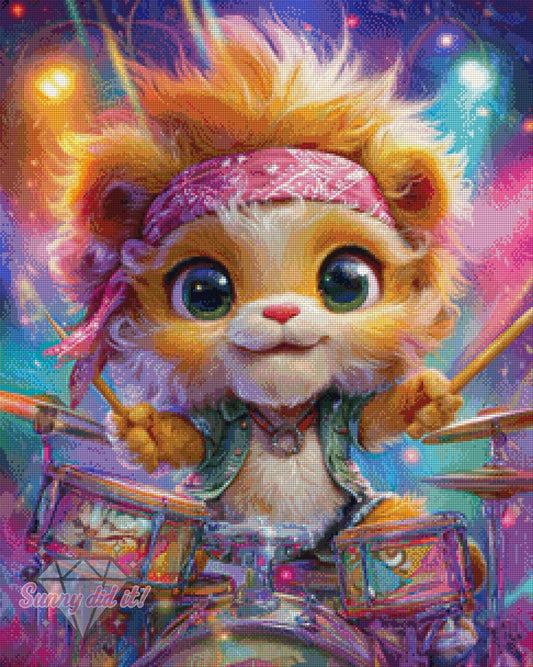 Rhythm King by Funkelreich 60x75cm 135 Farben