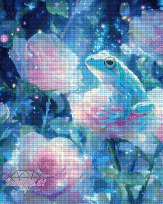 Glasfrosch by Shiny Unicorn Ai 60x75cm 115 Farben