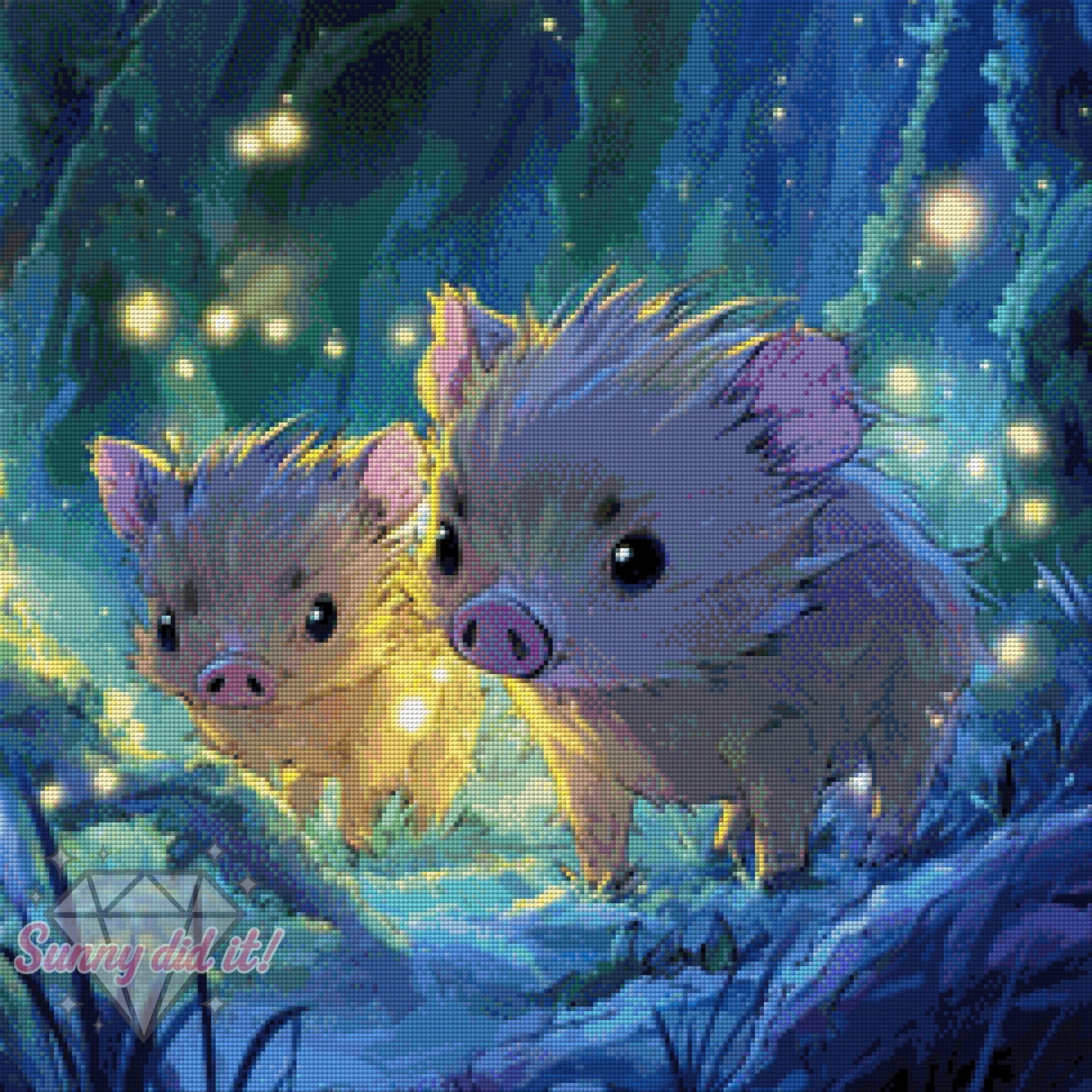 Erdferkel by Shiny Unicorn Ai 60x60cm 115 Farben