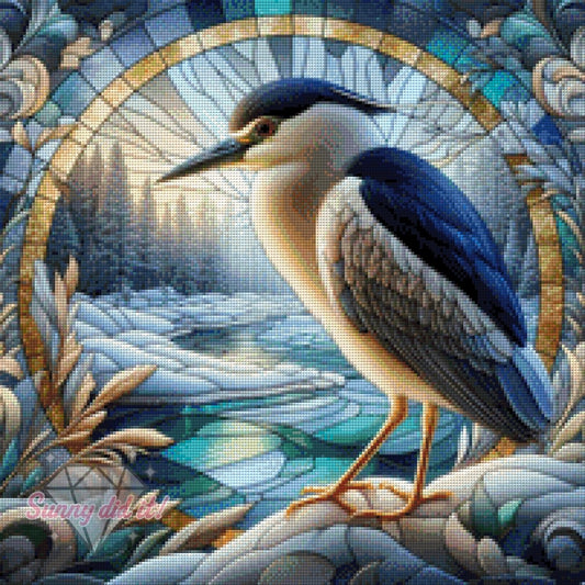 Nachtreiher by Marli Forst 50x50cm 115 Farben