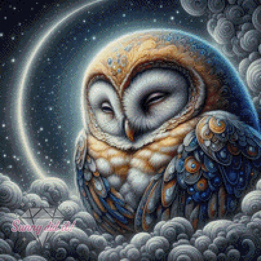 Schleiereule by Marli Forst 50x50cm 95 Farben