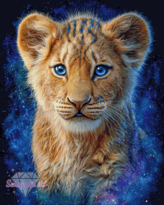 Galaxy Lion by Funkelreich 60x75cm 115 Farben