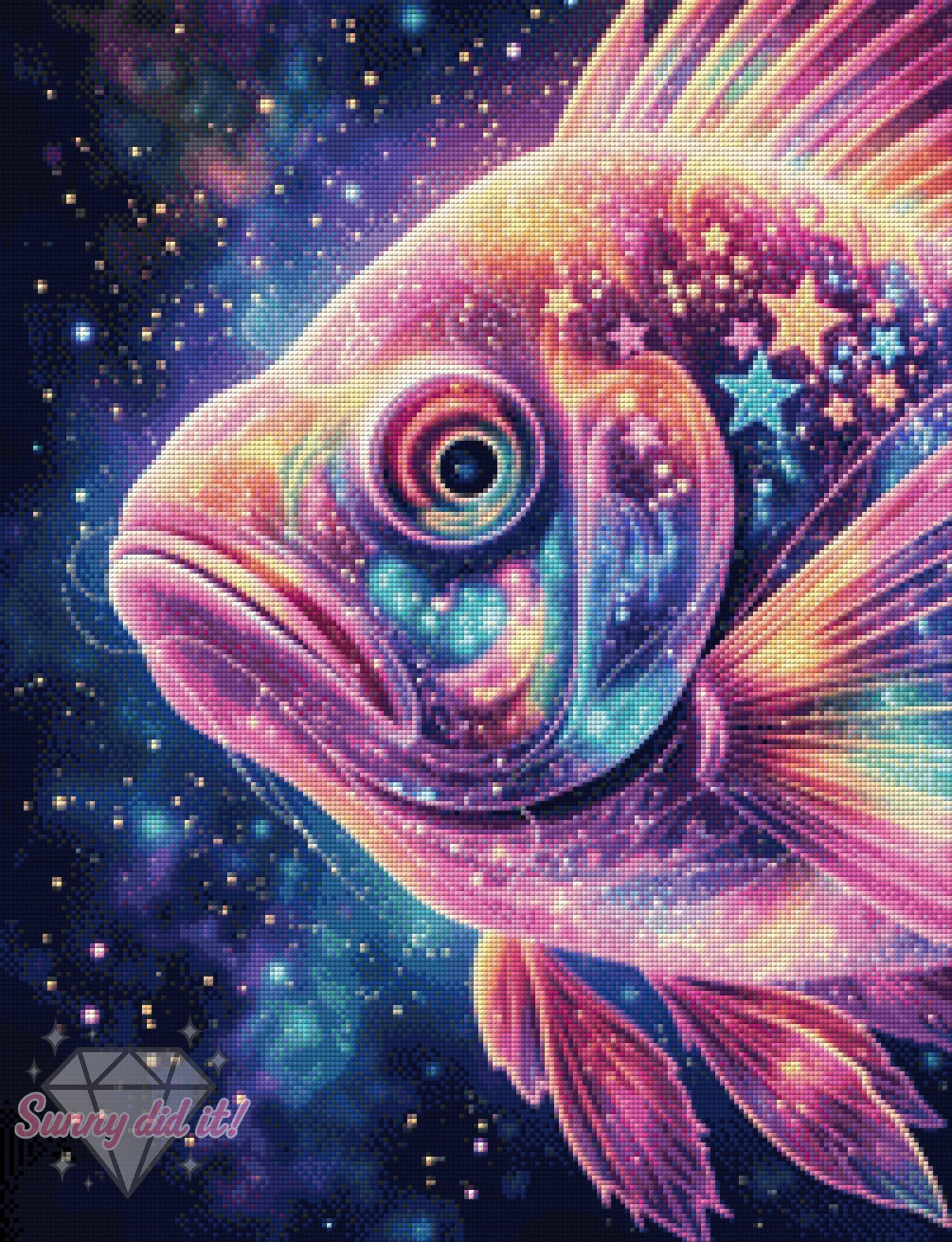 Galaxy Fish by Sunny did it! 50x65cm 120 Farben