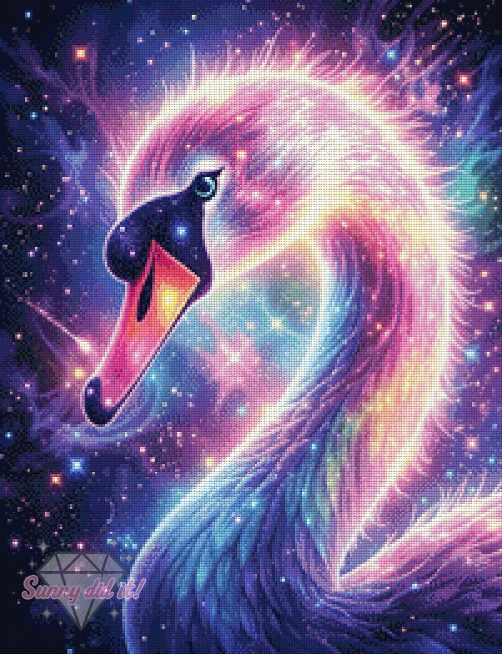 Swan by Sunny did it! 50x65cm 120 Farben