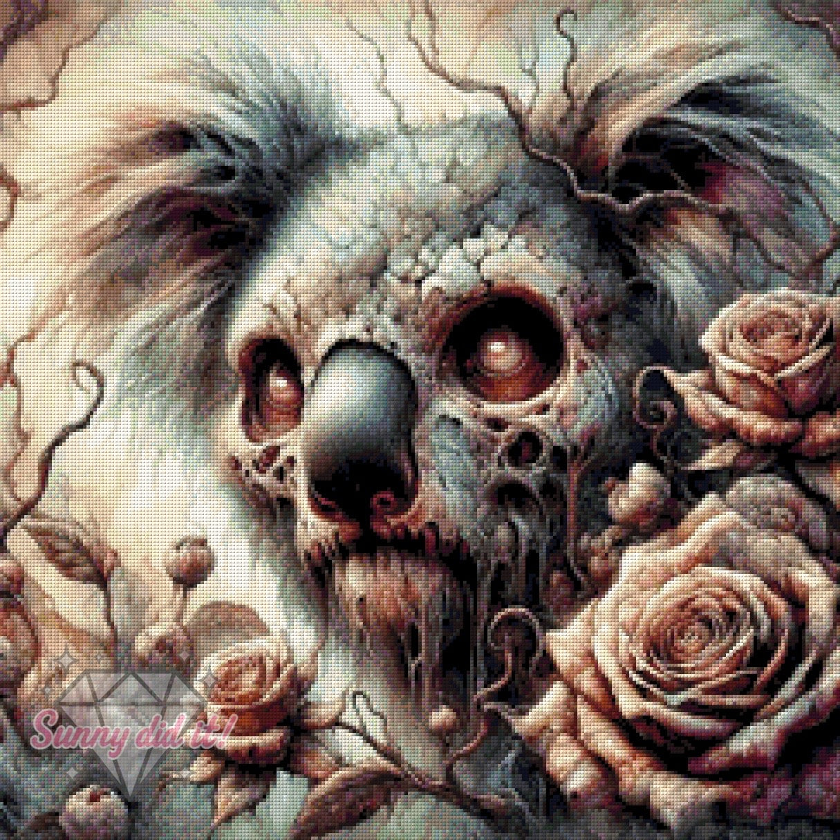 Dark Koala by Teddy's Kreativchaos 60x60cm 100 Farben