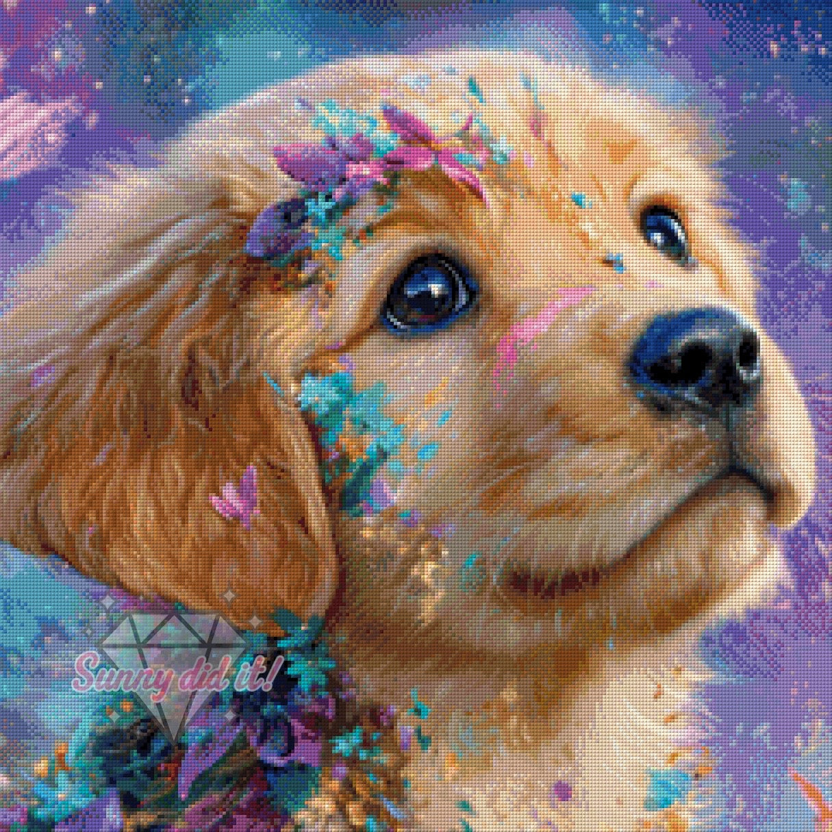 Golden Soul by Funkelreich 60x60cm 125 Farben