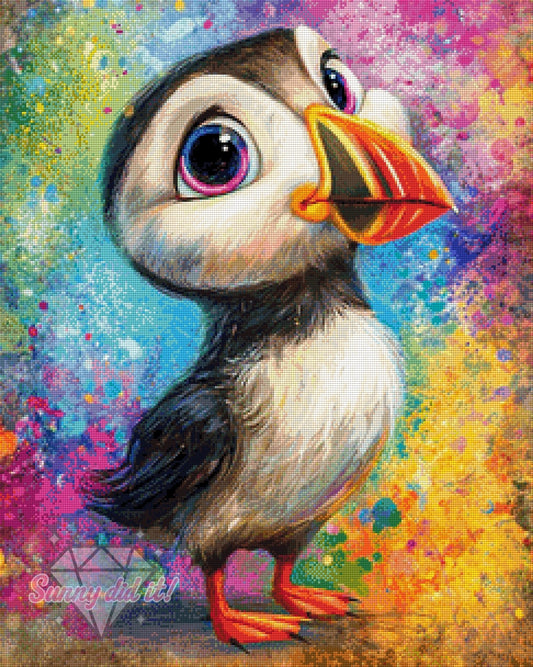 Bunter Vogel by CaroFelicia 60x75cm 135 Farben