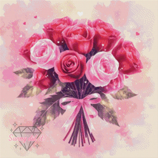 Rosenstrauß by Sunny did it! 50x50cm 65 Farben