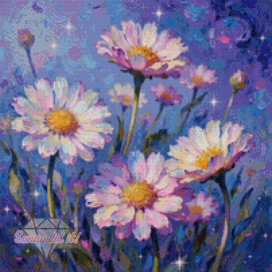 Daisies by Sunny did it! 50x50cm 105 Farben