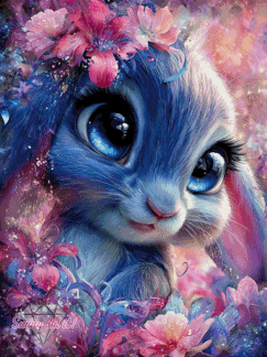 Flower Bunny by CaroFelicia 60x80cm 110 Farben