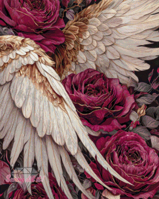 Rosenflügel by Funkelreich 60x75cm 110 Farben