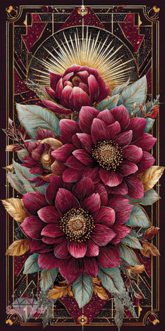 Blüten der Ewigkeit by Funkelreich 60x120cm 120 Farben