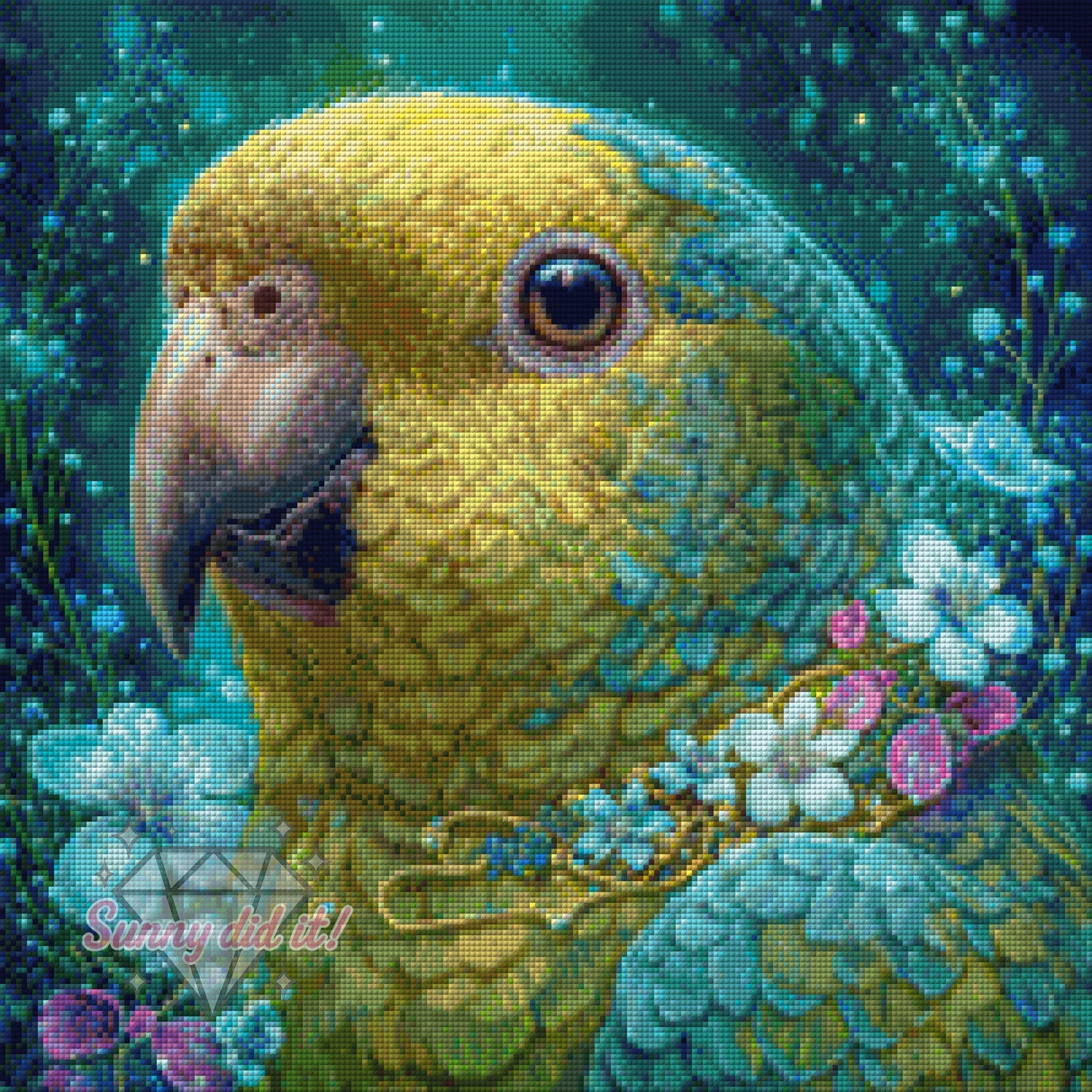 Traumvogel by Funkelreich 50x50cm 100 Farben